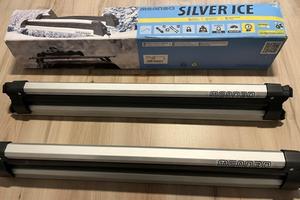 Porta sci, tavola snow da auto Menabo Silver Ice