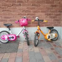 Bici bambino 14 pollici e bici bambina 14 pollici 