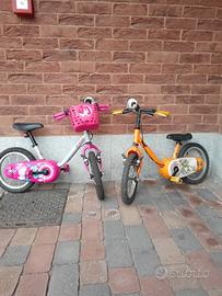 Bici bambino 14 pollici e bici bambina 14 pollici 