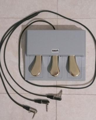 TRIPLO  PEDALE mod.  VFP3-D PER TASTIERE MUSICALI 