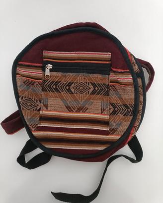 zaino tondo boliviano stile etnico