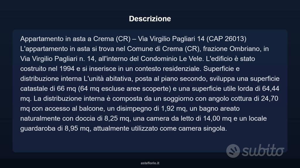 Appartamento – Crema, Ombriano - Vista 3