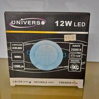 2 pz faretti led da incasso 12w tondi