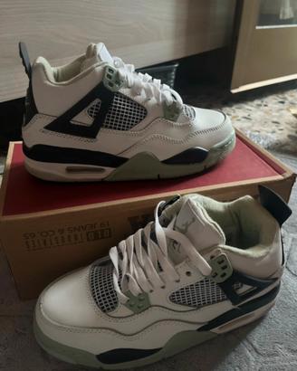 Jordan 4 bianche e verdi