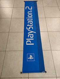 Bandiera sony PlayStation 2 208x38cm ufficiale 