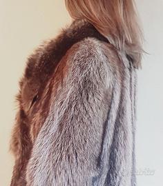 Splendido Cappotto Lungo  Vera Pelliccia  Marmotta