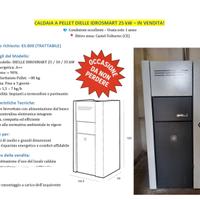 CALDAIA A PELLET DIELLE IDROSMART 25 kW – IN VENDI