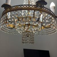 lampadario stile impero restaurato 