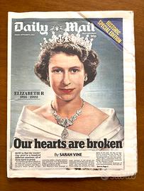 Daily Mail UK newspaper: Queen Elizabeth 1926-2022