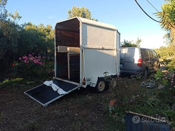 Rimorchio, van trailer 2 posti trasporto cavalli