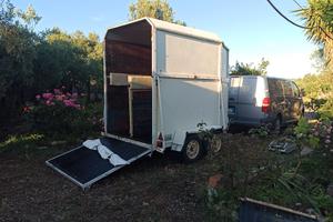 Rimorchio, van trailer 2 posti trasporto cavalli