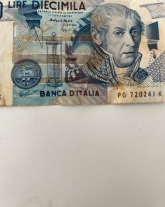 Banconota diecimila lire 1984 Antonio Tazio