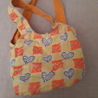 borsa in tela double face