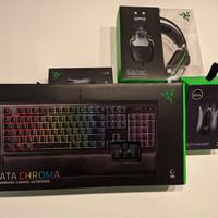 Razer Tastiera, Mouse, Tappetino-Kit/Lotto