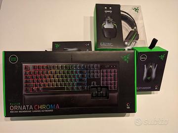 Razer Tastiera, Mouse, Tappetino-Kit/Lotto