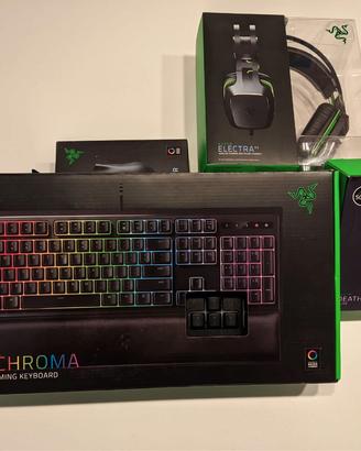 Razer Tastiera, Mouse, Tappetino-Kit/Lotto