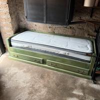 Letto divano in legno castagno