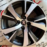 4 CERCHI IN LEGA ORIGINALI RAGGIO 17 PEUGEOT 2008