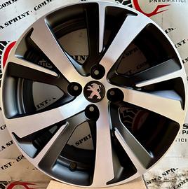 4 CERCHI IN LEGA ORIGINALI RAGGIO 17 PEUGEOT 2008
