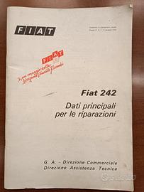 Manuale  officina motore FIAT 242