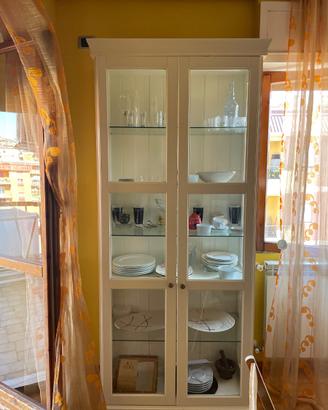 Vetrinetta Ikea legno laccato bianco