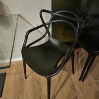 4 SEDIE MASTERS KARTELL NERE