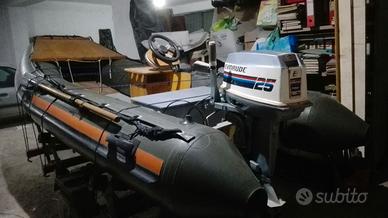 Gommone mt.3,70 + motore envirude 25/30 cv