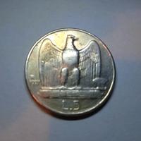 5 lire in argento.