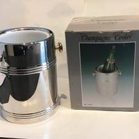 Glacette vino/ champagne acciaio nuova con scatola