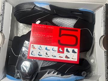 🧊 Air Jordan 5 Black & Icy Blue