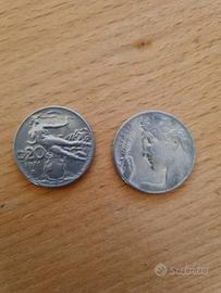 20 Centesimi 1920 donna librata