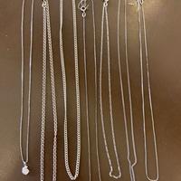 Catenine varie in argento - Vedi descrizione -