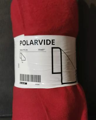 COPERTA / PLAID - 130x170 cm - colore ROSSO
