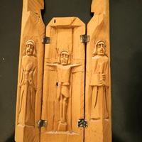 statue legno arte sacra - Rio de Janeiro vintage 