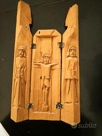 statue legno arte sacra - Rio de Janeiro vintage 