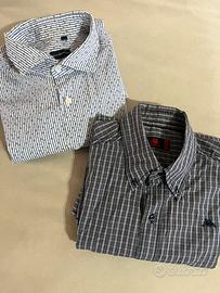 Set di 2 camicie uomo Nuove 100% cotone - M