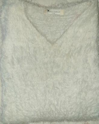 Vestitino morbido peloso bianco – taglia L/XL