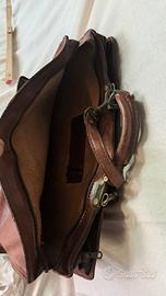 borsa con tracolla in vera pelle