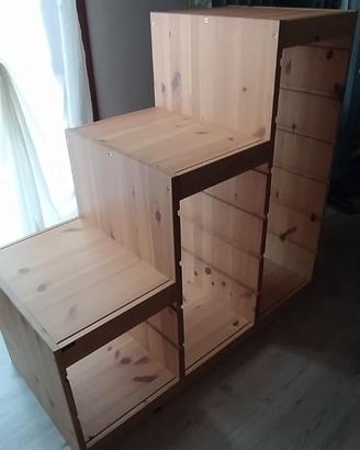 Mobile in legno porta oggetti/giochi