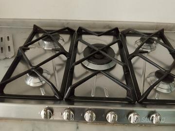 piano cottura smeg in acciaio