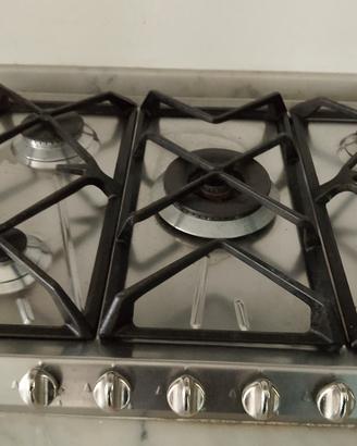 piano cottura smeg in acciaio