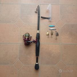 Canna da pesca Carbonio Spinning Trota Mare Lago