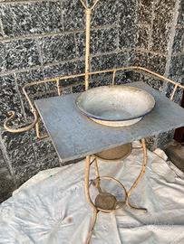 Lavabo lavandino antico da camera con catino