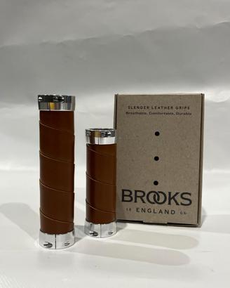 Manopole Brooks in Cuoio per bici 130/100 mm