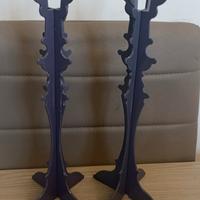 coppia candelabri viola oggetti di design 