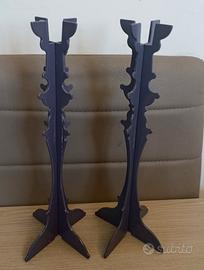 coppia candelabri viola oggetti di design 