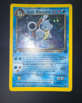 Dark Blastoise Holo Prima Edizione Team Rocket 3