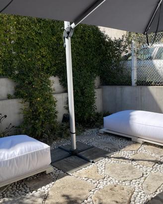 DIVANI POUF LETTINO ARREDO per ESTERNO - GIARDINO
