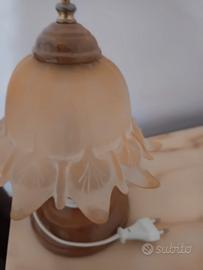 lampadario più lampada da comodino 