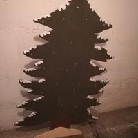 Albero di natale di legno - calendario avvento